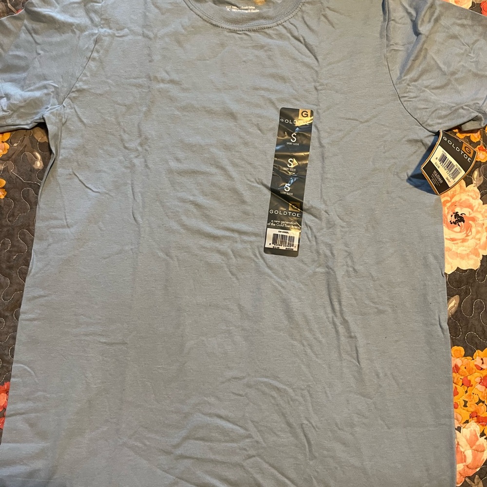 Gold Toe Men's Light Blue Short Sleeve Tee